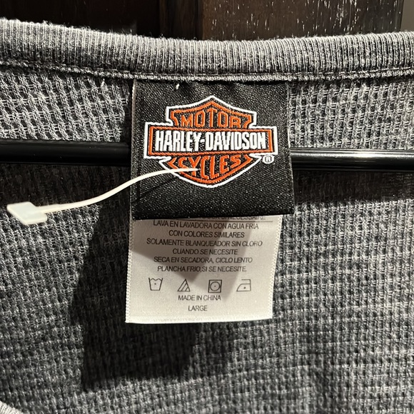 NWOT Harley-Davidson Heather Gray Long Sleeve Size Large - Picture 2 of 5